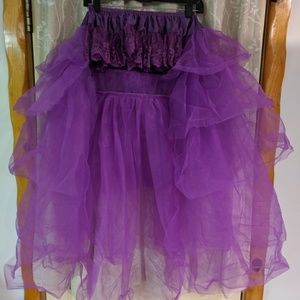 Skirted tulle petticoat